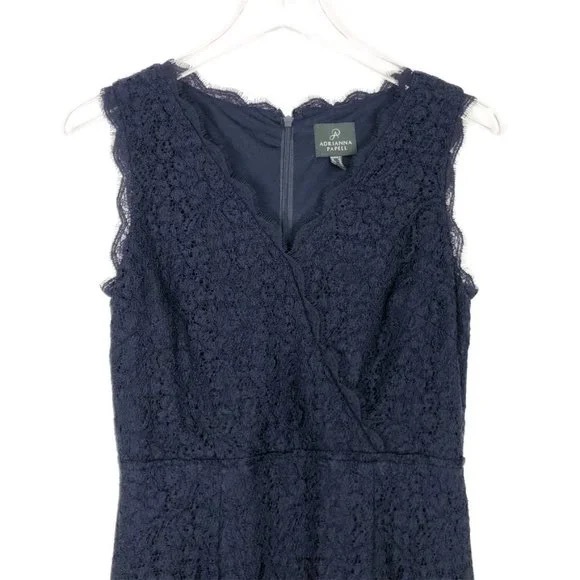 Adrianna Papell lace navy dress - Picture 16 of 16